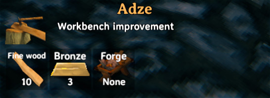 Adze Requirements